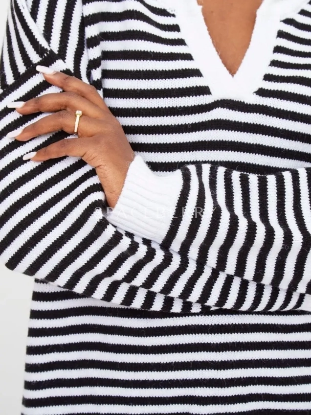 Женский вязаный свитер оверсайз, джемпер